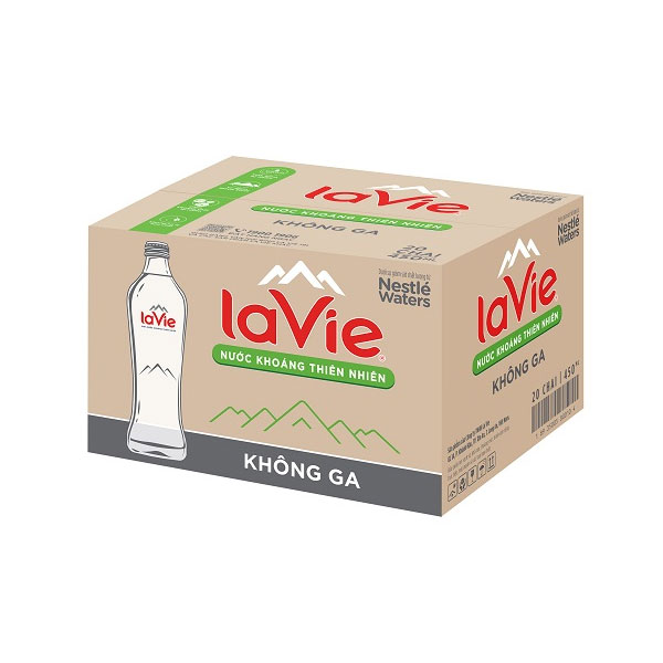 Nước khoáng không ga LaVie Glass 450ml