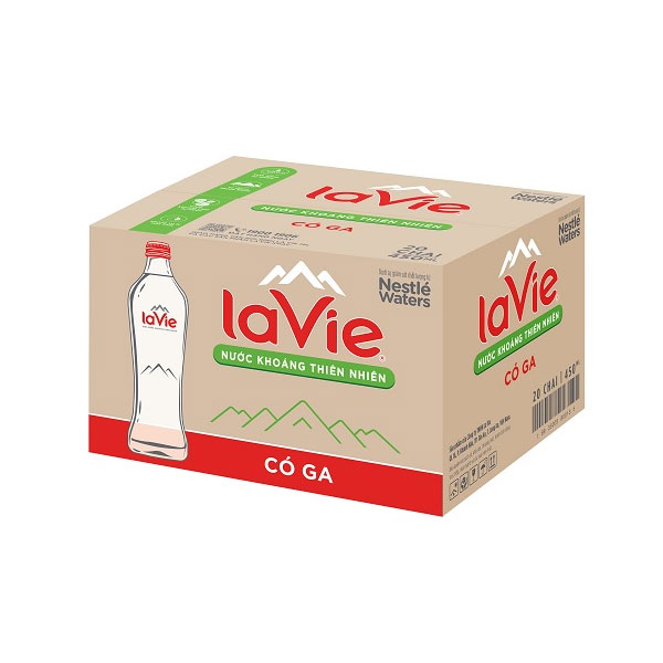 Nước khoáng có ga LaVie Glass 450ml
